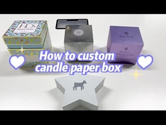 Luxuriöse Deckel Kerzenbox Geschenk Parfüm Handwerk Spezielle offene Kerze Verpackungskiste Mit Logo