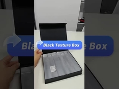 Luxuskarton-Schokoladen-Papier-Box Schwarzmagnetgeschenk-Box mit Papier-Teiler