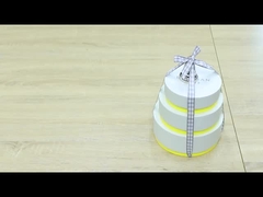 Rundes Papier Verpackung Röhren Zylinder 3 Stück Geschenkbox Set für Festival Hochzeitsgeschenke
