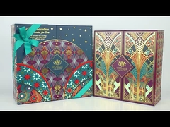 OEM 24 Schubladen Adventskalender Box Teebeutel heiße Schokoladenbeutel heiße Kaffee Kalender Papierbox zum Geschenk