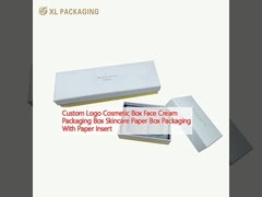 Custom Logo Kosmetikbox Gesichtscreme Verpackungskiste Hautpflege Papierbox Verpackung mit Papiereinlage