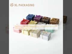Karton Schmuckverpackungskiste Schwarze Schachtel für Geschenkuhren Ringe Ohrringe