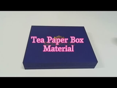Luxuriöse Blaue Tee Geschenkbox Verpackung Custom Logo mit EVA-Einsatz gedruckt
