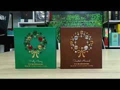 Custom Logo Design Warmstempel Quadratische kosmetische Papierbox Verpackung mit Deckel und Basisbox