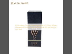XL-Verpackung Maßgeschneiderte Verpackung Factory Leere Whisky Champagner Geschenkbox Maßgeschneiderte Weinflasche Geschenkbox mit Deckel und Basis