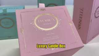 Luxuriöse individuelle Kerzen-Geschenkboxen