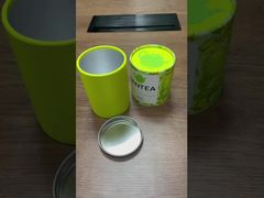 Papierröhrenbox mit Aluminiumfolie