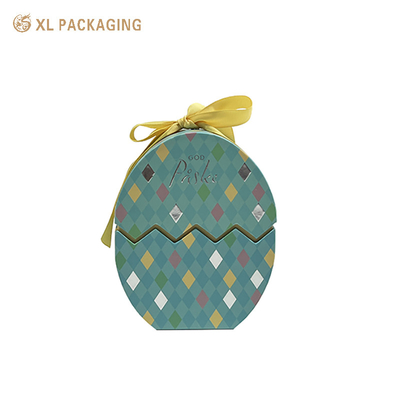 Handgefertigte Ostern-Feiertage Großhandel Ei-förmige Schachtel Schwamm Verpackung Papier Verpackung Seife Box Custom Logo Ostern Karton Geschenkbox