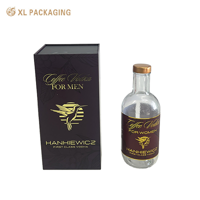 kaufen Custom Blau Papier Karton starre Kisten Buchform Whisky Alkohol Getränk Wein Verpackung Geschenkbox mit Magnetverschluss online manufacture