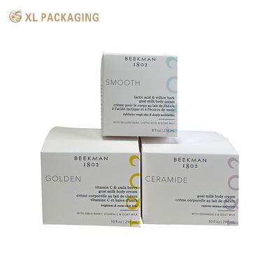 kaufen Zusammengestellte Kosmetikflasche Klappkarton Papierbox Make-up Weißpapierbox Karton Weiß Hautpflege Verpackungspapier online manufacture