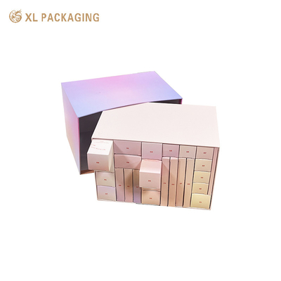 kaufen 24 Schubladen Custom Adventskalender Box Geschenk Schreibwaren Karte Papier Adventskalender Box online manufacture