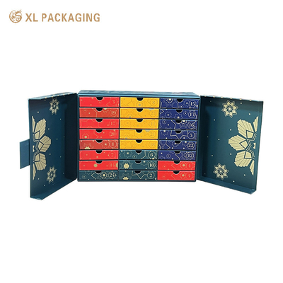 kaufen 24 Schubladen Adventskalender Verpackungskiste Tee heißer Kaffee Schokoladenbeutel Adventskalender online manufacture