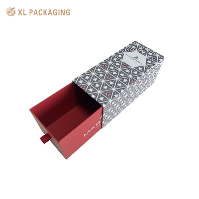 kaufen Luxuriöse, individuell angepasste, harte, starre Papier-Weinverpackungskiste aus Pappe, Schublade mit Goldfolie, Magnetverschluss und Samtverkleidung - Premium-Geschenkbox für Rot/Weißweinsätze online manufacture