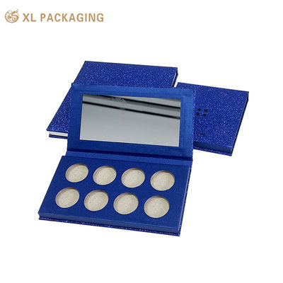 kaufen Magnetische Leere Eyeshadow-Palette-Box mit 2 mm starrem Brett, 8 Abteilungen und eingebauten Spiegel Online-Herstellung