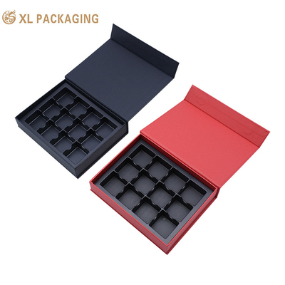 kaufen Magnetische Schokoladenverpackung Geschenkbox starres Kraftpapier Geschenkboxen mit Plastikbecher Online-Herstellung