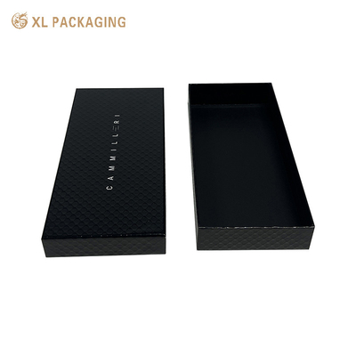 kaufen Custom Printed Costum Packaging Boxes Schwarzes Papier Karton Geschenkverpackung Box Glanz Lamination Deckel Und Basis Geschenkbox online manufacture