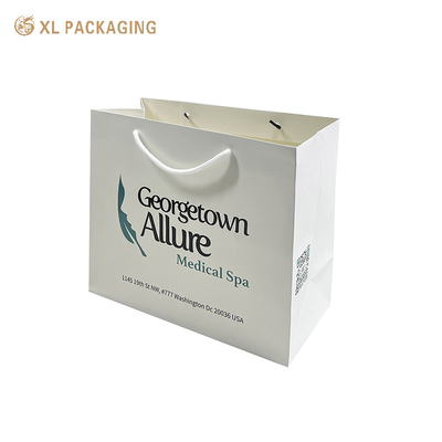 kaufen XL-Verpackung Custom Firmenlogo Papier Einkaufstüten hochwertige beschichtete Papierhandtaschen für Kleidung Schuhen Einzelhandel Verpackung robuste Griffe Glanz Matt Lamination & Großbestellungsrabatte Online-Herstellung