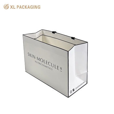 kaufen Custom Logo Luxus-Kosmetik-Papierbeutel mit 350 Gramm Weißem Karton, Matte Lamination und Baumwollgehändeln Online-Herstellung