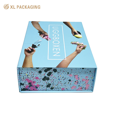 kaufen Luxus starre Pappe Klapppapierboxen Magnetverschluss Schuhverpackungskiste online manufacture