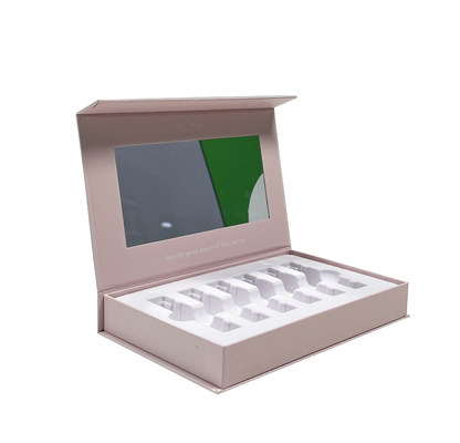 kaufen Zusammengefügte Kosmetikverpackungskisten SkinCare Set Box mit Magnetverschluss Karton Papier Flocking Tray Halter Box Online-Herstellung