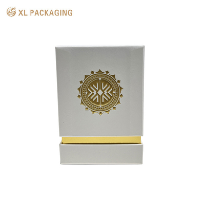 kaufen Luxus-Parfüm-Papier-Kiste Geschenk-Kiste Weiße Warmstempel-Custom-Logo Deckel und Basis-Kiste online manufacture