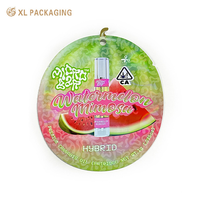 kaufen Mini Hautpflege Zip Siegel Mylar Taschen Runde Kunststoffmaske Verpackungstüte Feuchtigkeitsdicht online manufacture