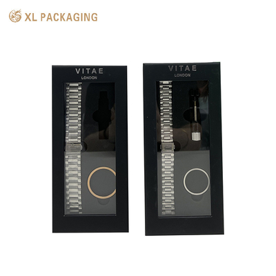 kaufen OEM anpassen Luxus Textur Papier Uhr Geschenk-Box mit Anweisung Handbuch Karten starre Boxen online manufacture
