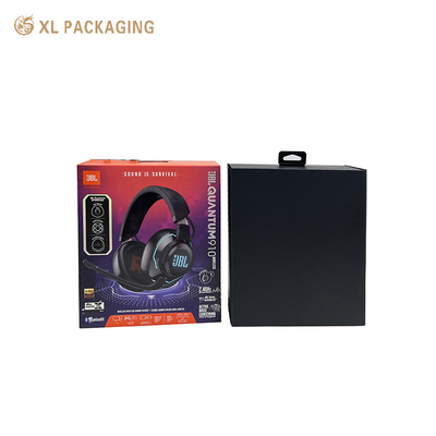kaufen XL Verpackung Kundenspezifische Verpackungsbox Fabrik Kopfhörer Ohrhörer Box Kundenspezifisch bedrucktes Logo Wellpappverpackungsbox Kabelloses Headset Papierbox Verpackung mit Einsatz Online-Herstellung