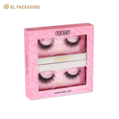 kaufen XL-Verpackung Kundenspezifische Geschenkbox Verpackung Großhandel Kundenspezifischer Druck Starrkarton Papierbox Kosmetikpapierbox Falsche Wimpern Verpackungskiste Online-Herstellung