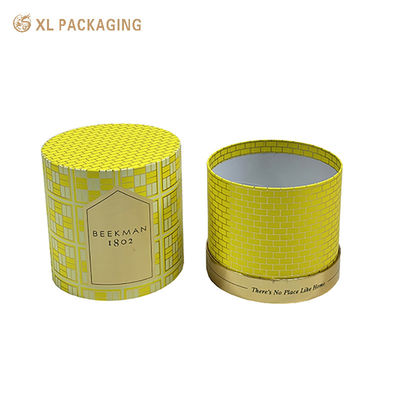 kaufen Custom Flat Edge Skincare Paper Tube Box, Zylinder-Geschenkverpackung mit glänzender Goldfolie und schwarzer Folie Online-Herstellung