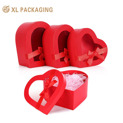 kaufen Großhandel Luxus-Herz-förmige Blumengutschachtel Custom-Logo beschichtet Papier Stanzschnitt für Verpackung und Aufkleber online manufacture