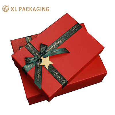 kaufen Custom Logo Druck Luxus Design Karton Papier Box, Kleidung Hautpflege Festival Geschenkverpackung Box mit Bandbogen online manufacture