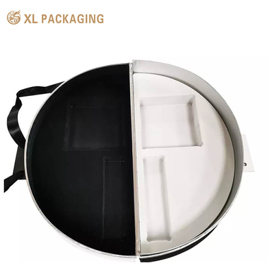 kaufen Magnetisch geschlossene Kosmetikgeschenkbox für Luxus Halbmond Halbkreisform Augenschatten Make-up Set Verpackung Online-Herstellung