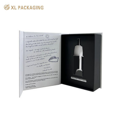 kaufen Luxuriöse Soft Touch Magnetische Kosmetikverpackung, starre Hautpflege Geschenkbox mit schwarzem Karton Online-Herstellung