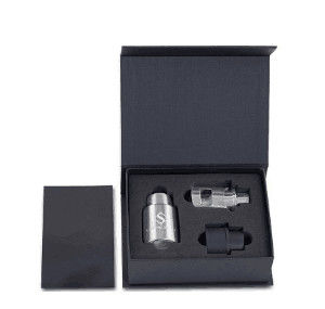 kaufen Custom Schwarze Magnetpapier Geschenkboxen mit EVA Schaumstoff Einsatz für Kosmetika Online-Herstellung