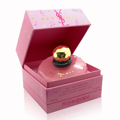 kaufen Custom Logo Stamping Folie Logo Scharnier Link Clamshell Form Papier Kerze Parfüm Verpackung Geschenkbox Für 100ml 50ml 30ml online manufacture