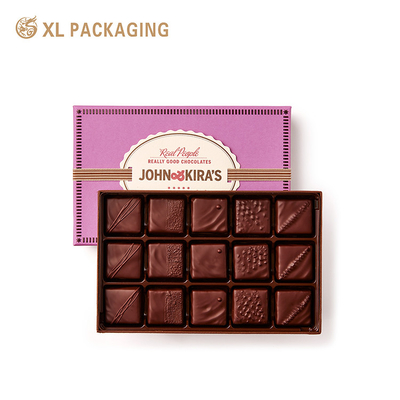 kaufen Großhandel mit Lebensmitteln Süßigkeiten Bar Cookie Schokoladenpapierbox mit Kissenpolster Kraftpapier Divider Einfügen online manufacture