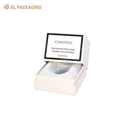 kaufen Luxuriöse Kosmetik-Geschenkbox mit Buchdeckel-Design und hochwertigem, mattweißem Spezialpapier mit individuell geformter EVA-Schaumstoffeinlage Online-Herstellung