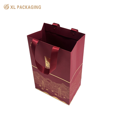kaufen XL Verpackung Mode Luxus Spezialpapier Geldbörse Handtaschen Rot Schmuck Halskette Armband Ohrring Verpackungsbox Geschenktüten Online-Herstellung