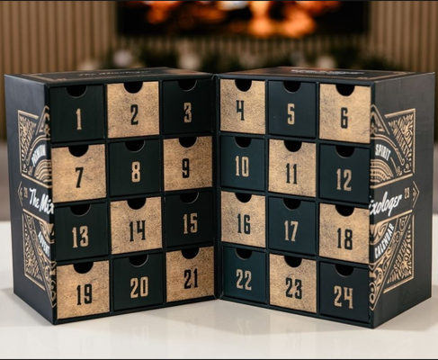 kaufen 24 Schublade Zwei Seiten offenes Adventskalenderfach mit Fingerabdrücken Online-Herstellung