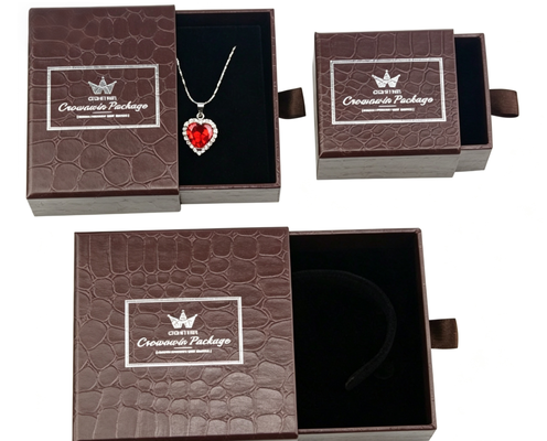 kaufen Schmuck Geschenkverpackung Papier Schublade mit Band-Tag Ziehen Sie kundenspezifische Größe Online-Herstellung