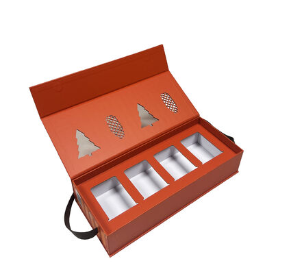 kaufen Benutzerdefinierte Luxus-Weihnachtskeks-Geschenkbox Starre Verpackung mit Klarsichtfenster und leuchtendem Farbdruck Online-Herstellung