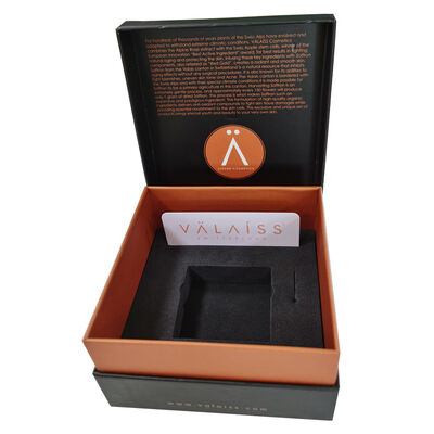 kaufen Texturierte Kosmetik-Geschenkbox mit Schwammeinlage, Roségoldfolie, geprägtem Logo, Papierverpackung für Luxus-Hautpflege Online-Herstellung