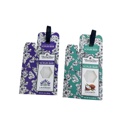 kaufen Machine Made Foldable Card Box Bright Color Printing Clear Window Display for Soap Gift Set Wholesale Online-Herstellung