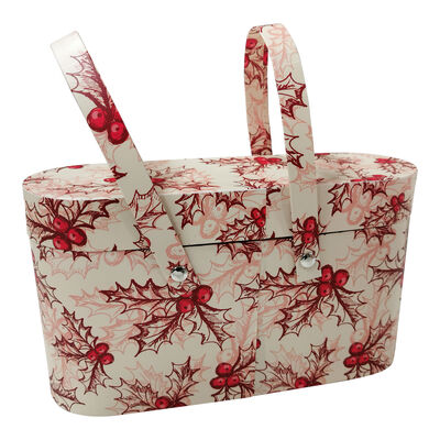kaufen Papierkorb Feiertagsgeschenk-Set Verpackung Rustikaler Korbform Neues Design Box mit Griff Online-Herstellung