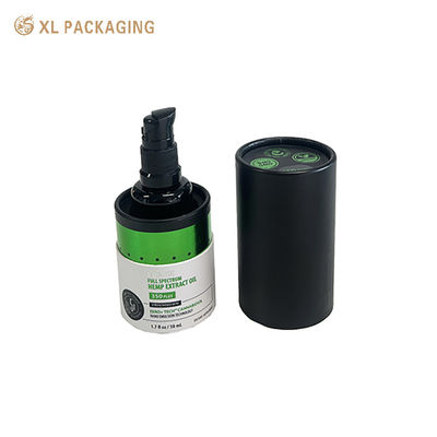 XL Verpackung Maßgeschneiderte Verpackungskiste Maßgeschneiderte Druckpapierröhre Weiß Schwarz 30 ml Etherische Ölpapierröhre Verpackung