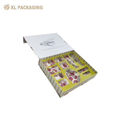 Elegant auf maßgeschneiderte Weise Innerlich weißes Farbdruck Magnetische Hautpflege Verpackung 157gm Kunstpapier Verpackung Kosmetik-Box