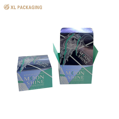 Luxuriöse, kundenspezifische Geschenkbox Luxuriöse Hautpflege Glasflasche Goldfolie Karton Verpackung Klappstruktur Satin Innenraum Ideal für Markengeschenke, High-End-Schönheitshandel