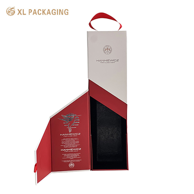  XL-Verpackung Kundenspezifische Verpackungsbox Fabrik Faltbare kundenspezifische Wein-Papierbox Magnetverschluss Deckel Verpackungsboxen für Weinflaschen