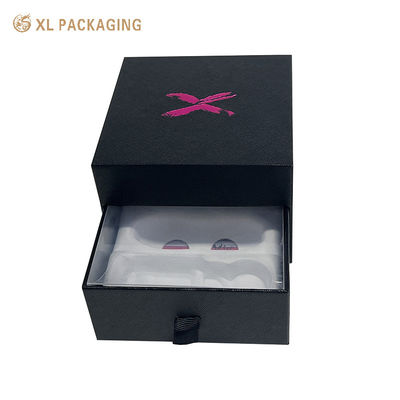 Custom Luxury Zwei-Schicht-Geschenk-Schublade mit rotem Folien-LOGO und recycelbarem Material für Parfüm-Kosmetik-Schmuck
